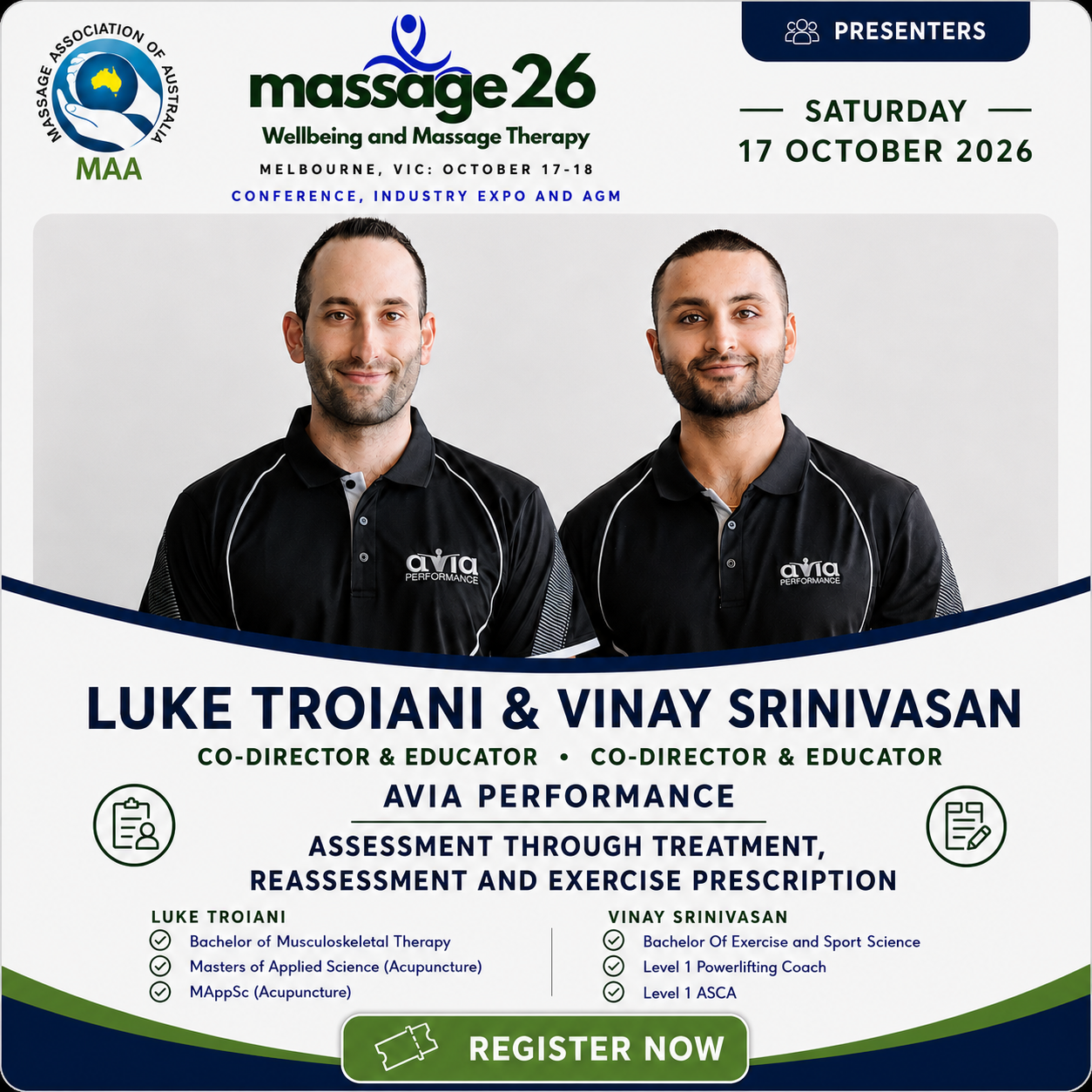 Luke Troiani and Vinay Srinivasan
